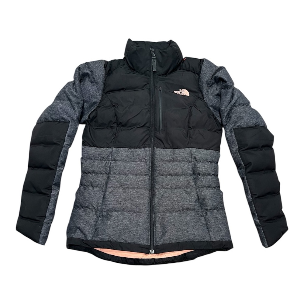 The North Face Denali Down zip up Jacket in black and grey women’s size xs